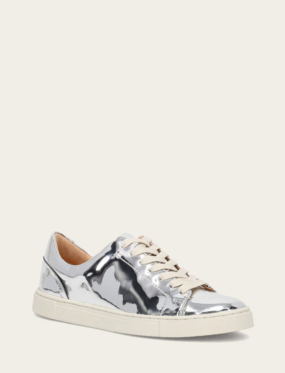 Women's Silver Ivy Low Lace Slip On Sneakers Silver - Frye