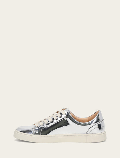 Women's Silver Ivy Low Lace Slip On Sneakers Silver - Frye