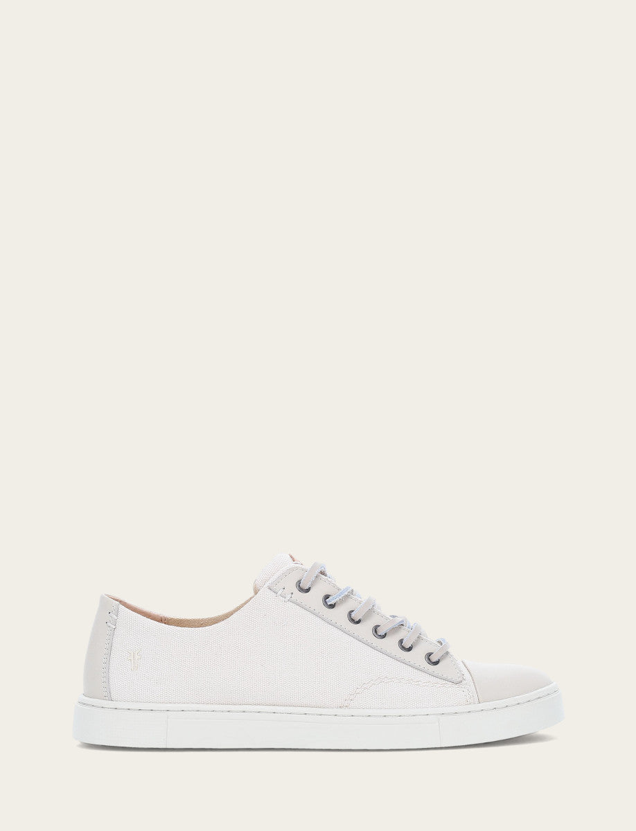 Women's Ivory Ivy Canvas Low Lace Sneakers Ivory - Frye