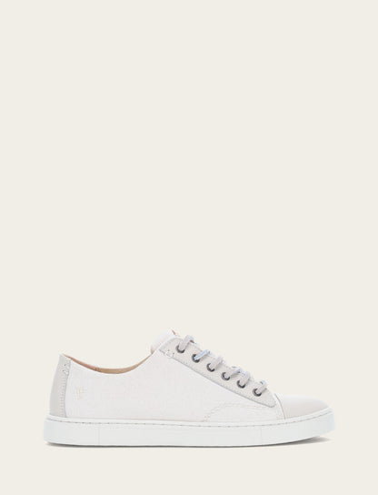 Women's Ivory Ivy Canvas Low Lace Sneakers Ivory - Frye