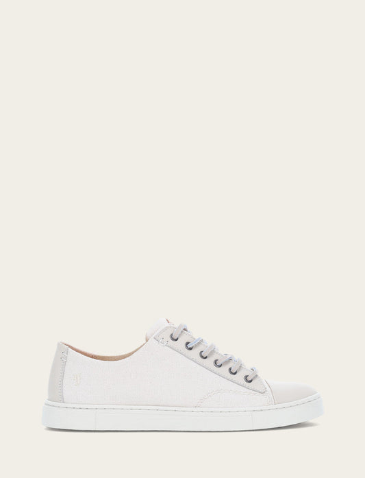 Women's Ivory Ivy Canvas Low Lace Sneakers Ivory - Frye
