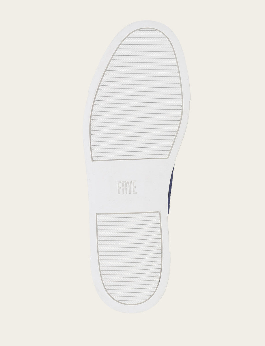 Women's Navy Ivy Canvas Low Lace Sneakers Navy - Frye