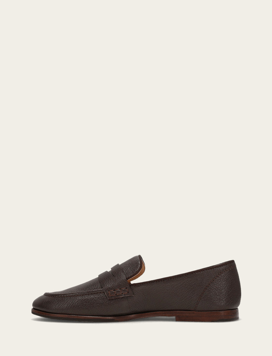 Women's Dark Brown Faith Loafer Dark Brown - Frye