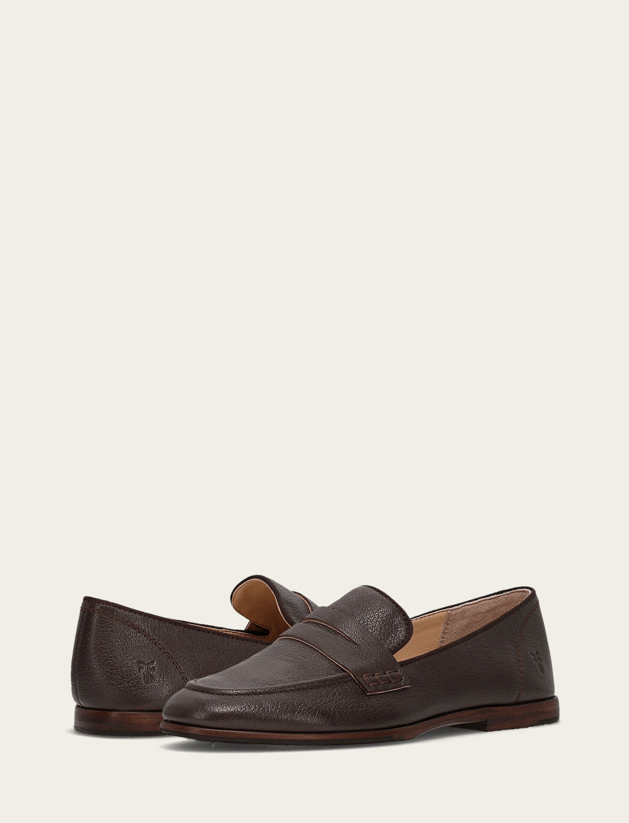 Women's Dark Brown Faith Loafer Dark Brown - Frye