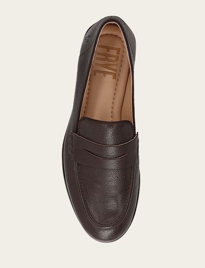 Women's Dark Brown Faith Loafer Dark Brown - Frye