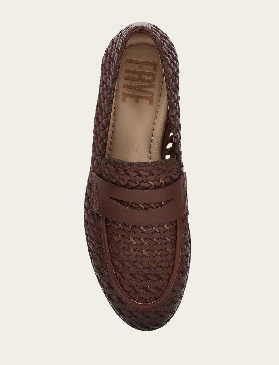 Faith Woven Loafer Dark Brown - Frye