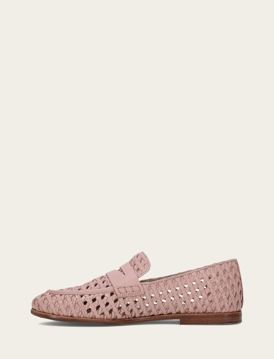 Faith Woven Loafer Cameo Rose - Frye
