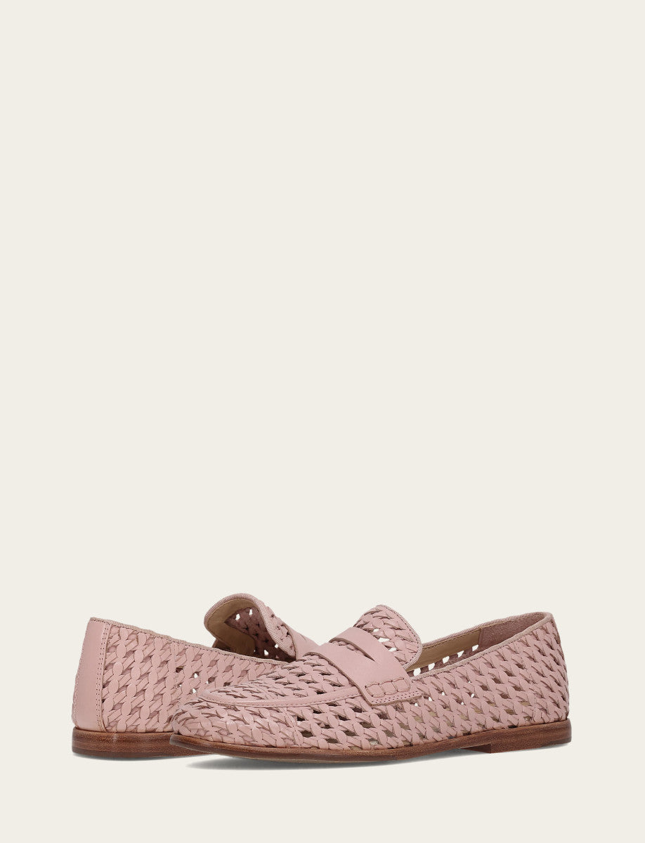 Faith Woven Loafer Cameo Rose - Frye