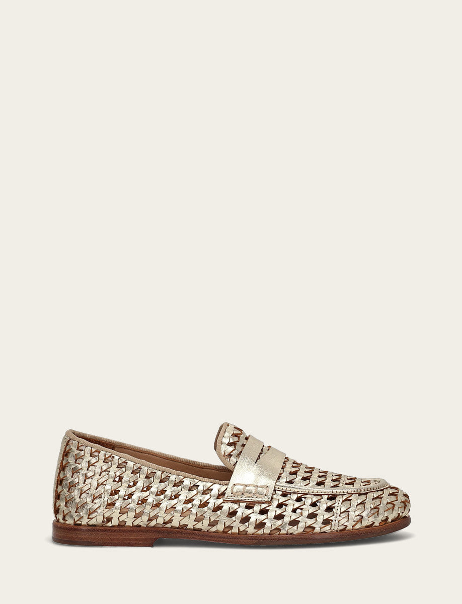 Faith Woven Loafer Gold - Frye
