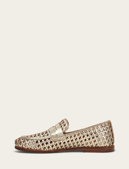 Faith Woven Loafer Gold - Frye