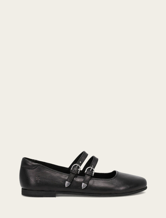 Women's Black Carson Multi Mary Jane Flats Black - Frye