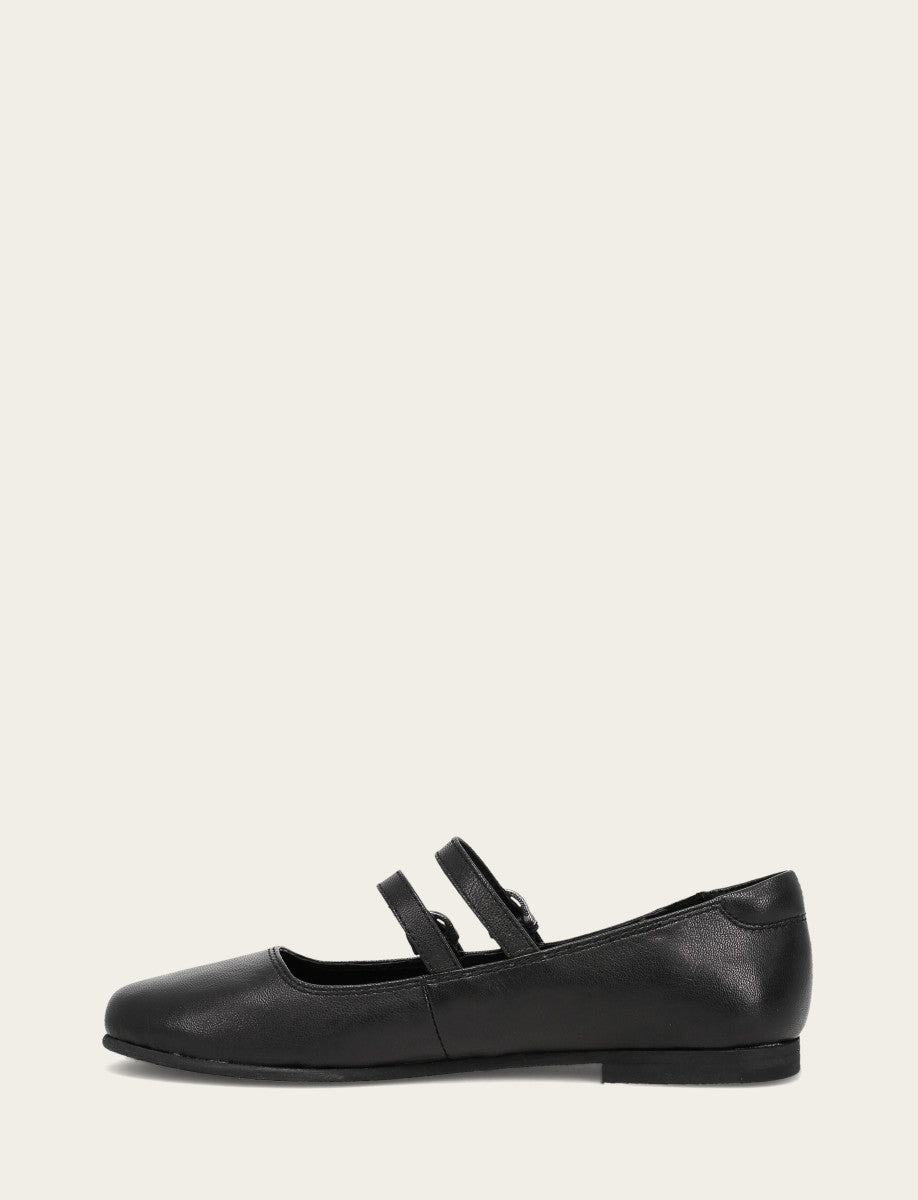 Women's Black Carson Multi Mary Jane Flats Black - Frye
