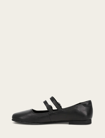 Women's Black Carson Multi Mary Jane Flats Black - Frye