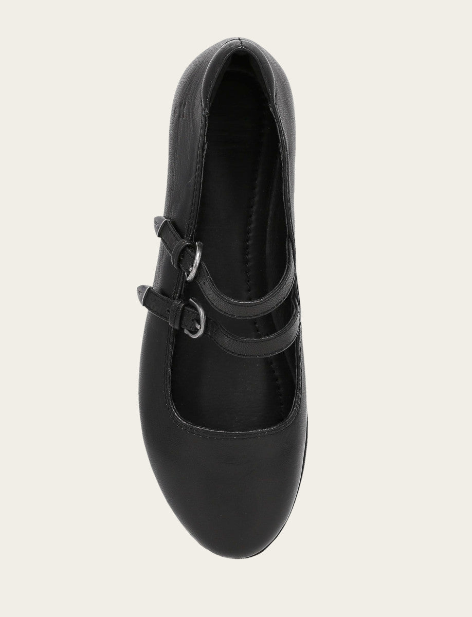 Women's Black Carson Multi Mary Jane Flats Black - Frye