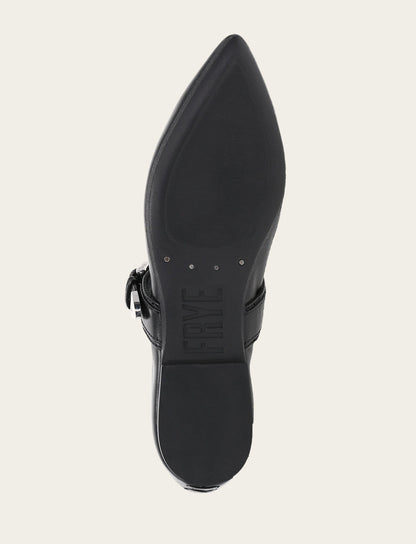 Women's Black Heather Buckle Mary Jane Flats Black - Frye