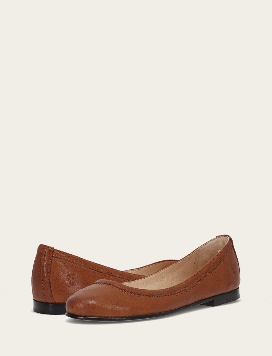 Women's Cognac Carson Ballet Flats Cognac - Frye