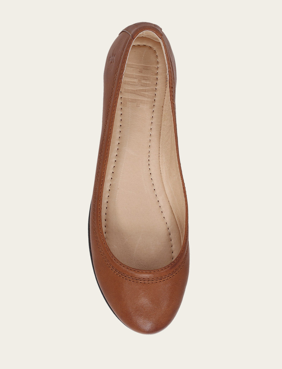 Women's Cognac Carson Ballet Flats Cognac - Frye