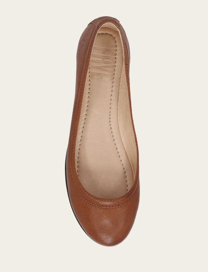 Women's Cognac Carson Ballet Flats Cognac - Frye