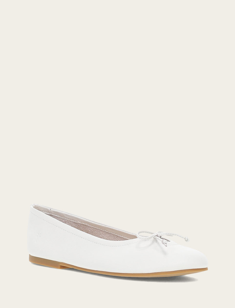 Women's White Emma Ballet Flats White - Frye
