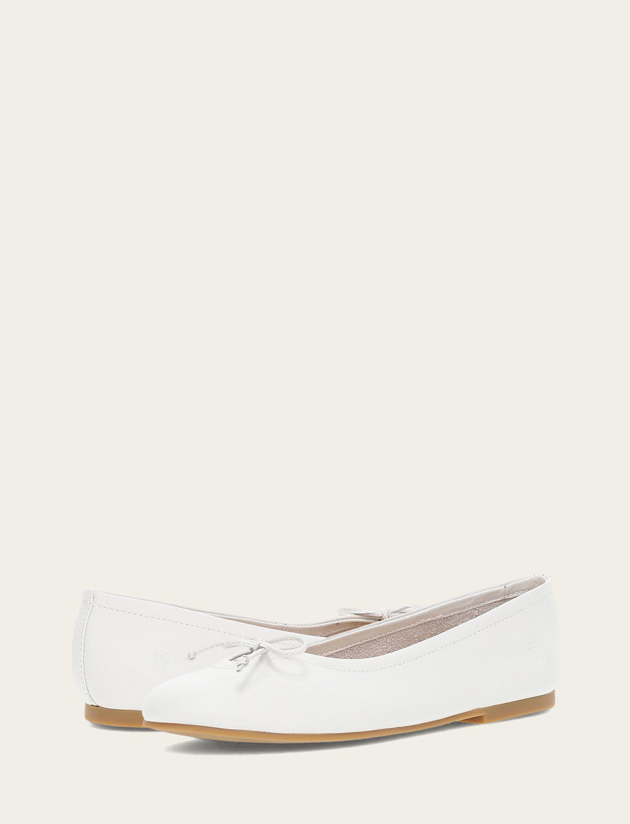 Women's White Emma Ballet Flats White - Frye