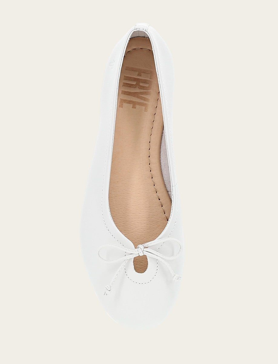 Women's White Emma Ballet Flats White - Frye