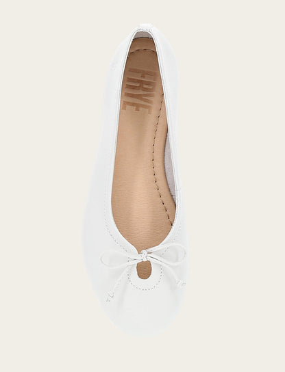 Women's White Emma Ballet Flats White - Frye