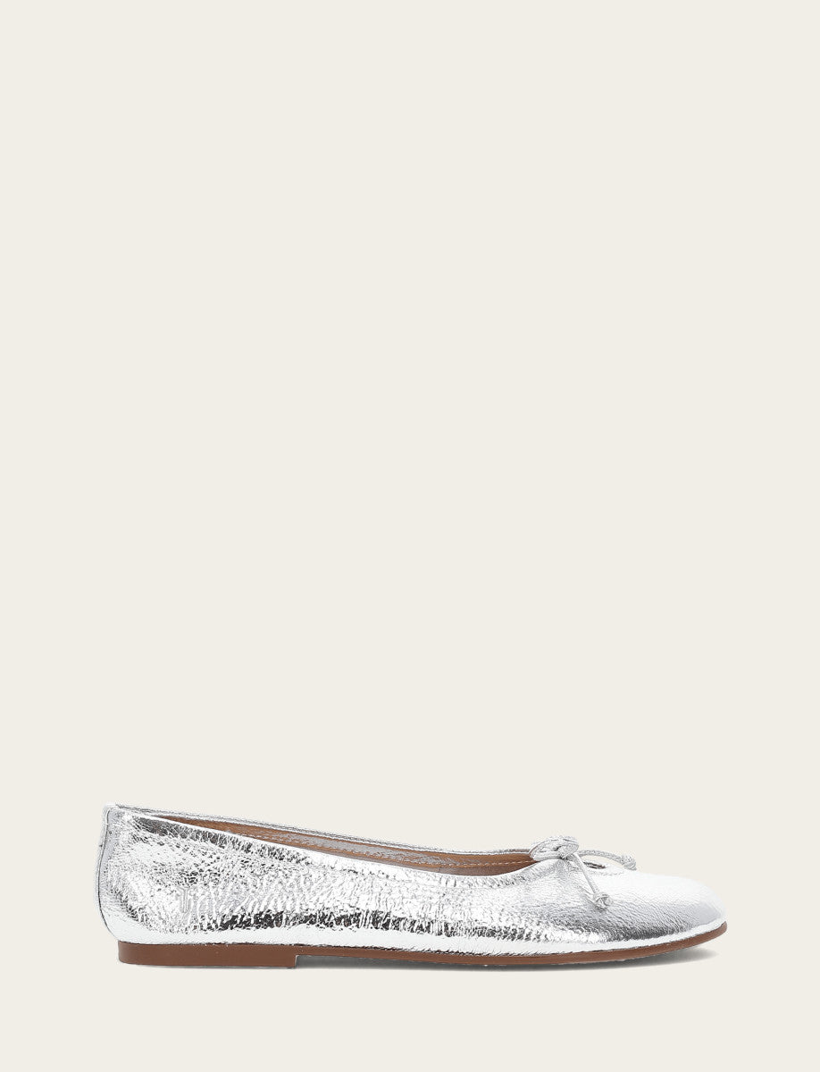 Women's Silver Emma Ballet Shoe Silver - Frye