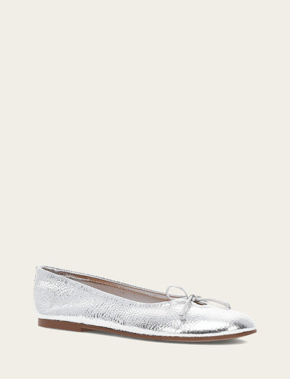 Women's Silver Emma Ballet Shoe Silver - Frye
