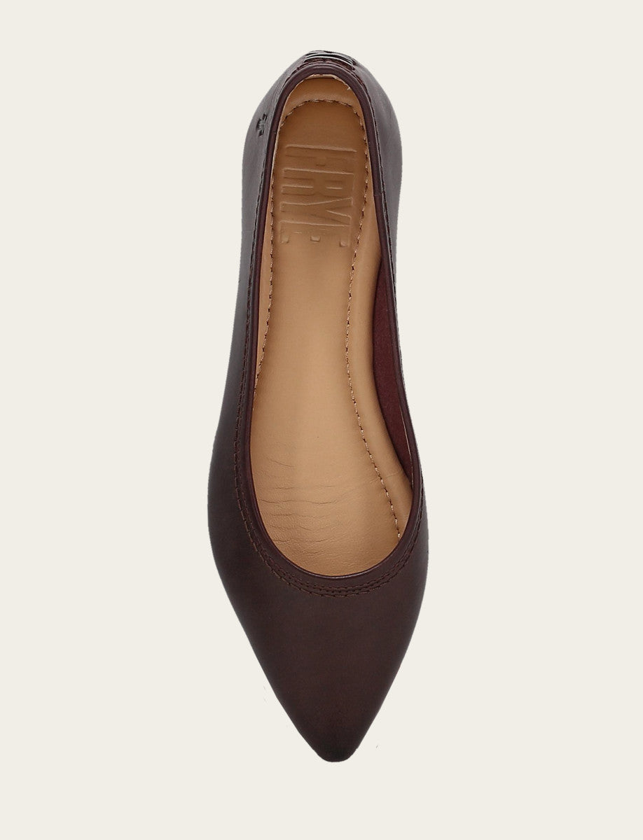 Women's Cherry Lacquer Heather Ballet Shoe Cherry Lacquer - Frye