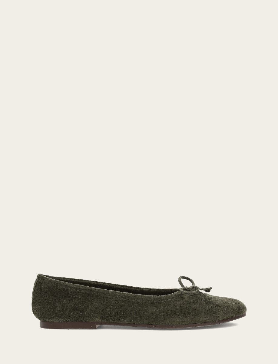 Women's Dark Olive Emma Ballet Shoe Dark Olive - Frye