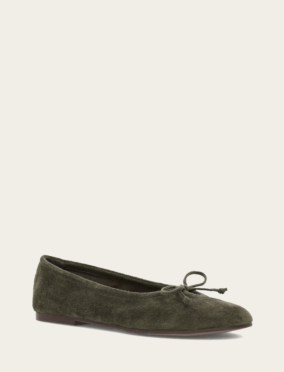 Women's Dark Olive Emma Ballet Shoe Dark Olive - Frye