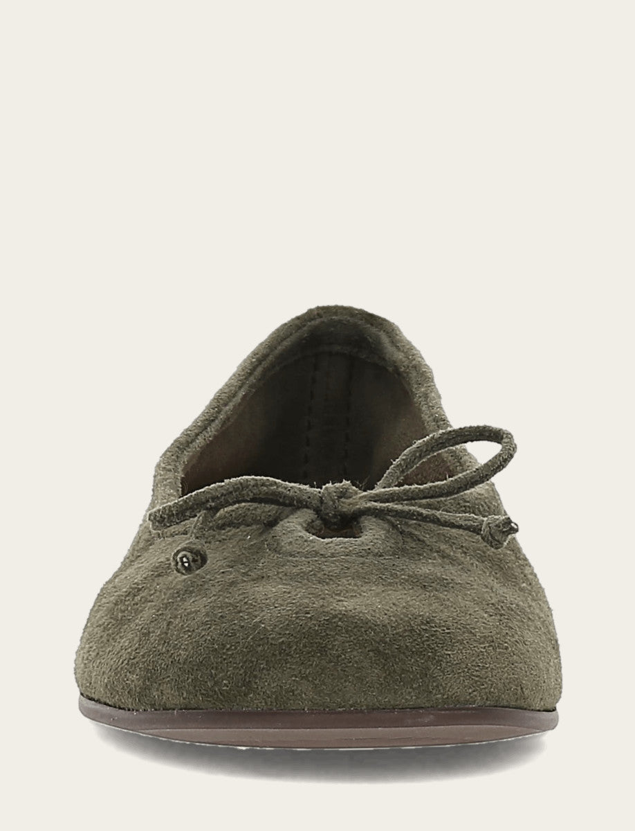 Women's Dark Olive Emma Ballet Shoe Dark Olive - Frye