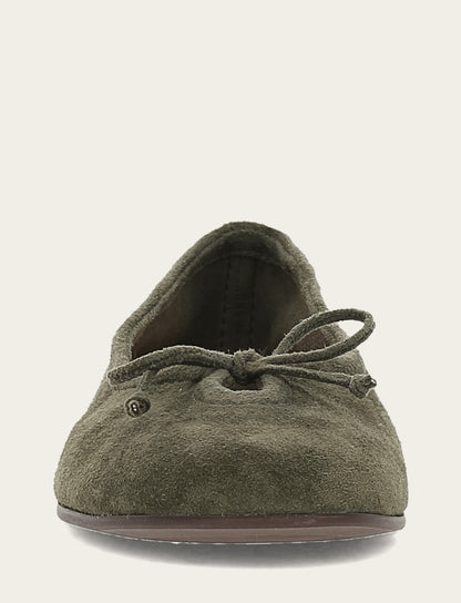 Women's Dark Olive Emma Ballet Shoe Dark Olive - Frye