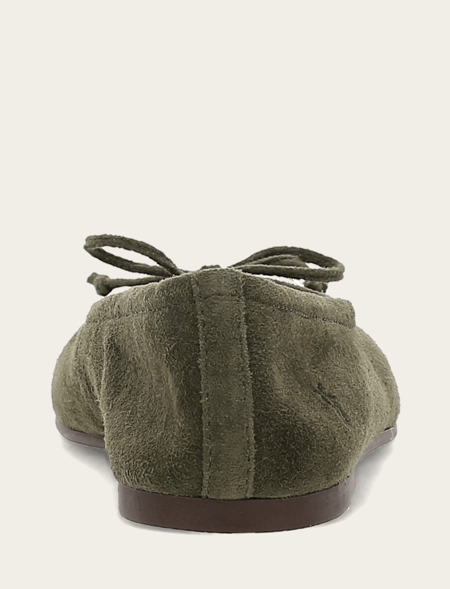 Women's Dark Olive Emma Ballet Shoe Dark Olive - Frye