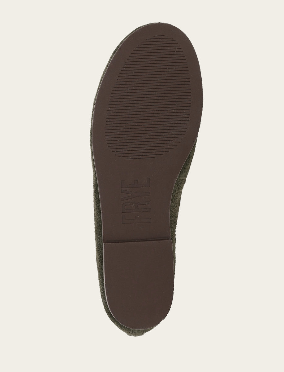 Women's Dark Olive Emma Ballet Shoe Dark Olive - Frye