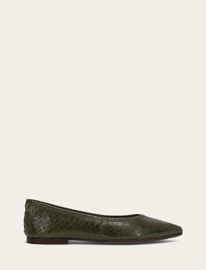 Women's Dark Olive Heather Ballet Shoe Dark Olive - Frye