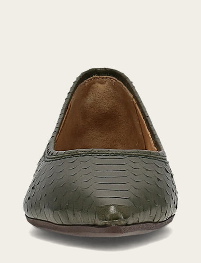 Women's Dark Olive Heather Ballet Shoe Dark Olive - Frye