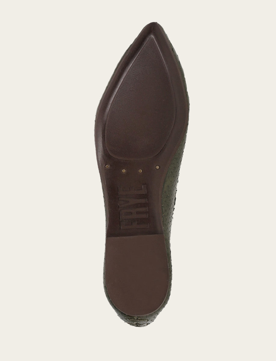 Women's Dark Olive Heather Ballet Shoe Dark Olive - Frye