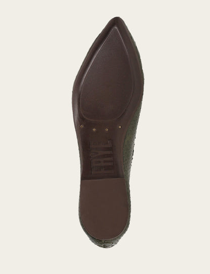 Women's Dark Olive Heather Ballet Shoe Dark Olive - Frye