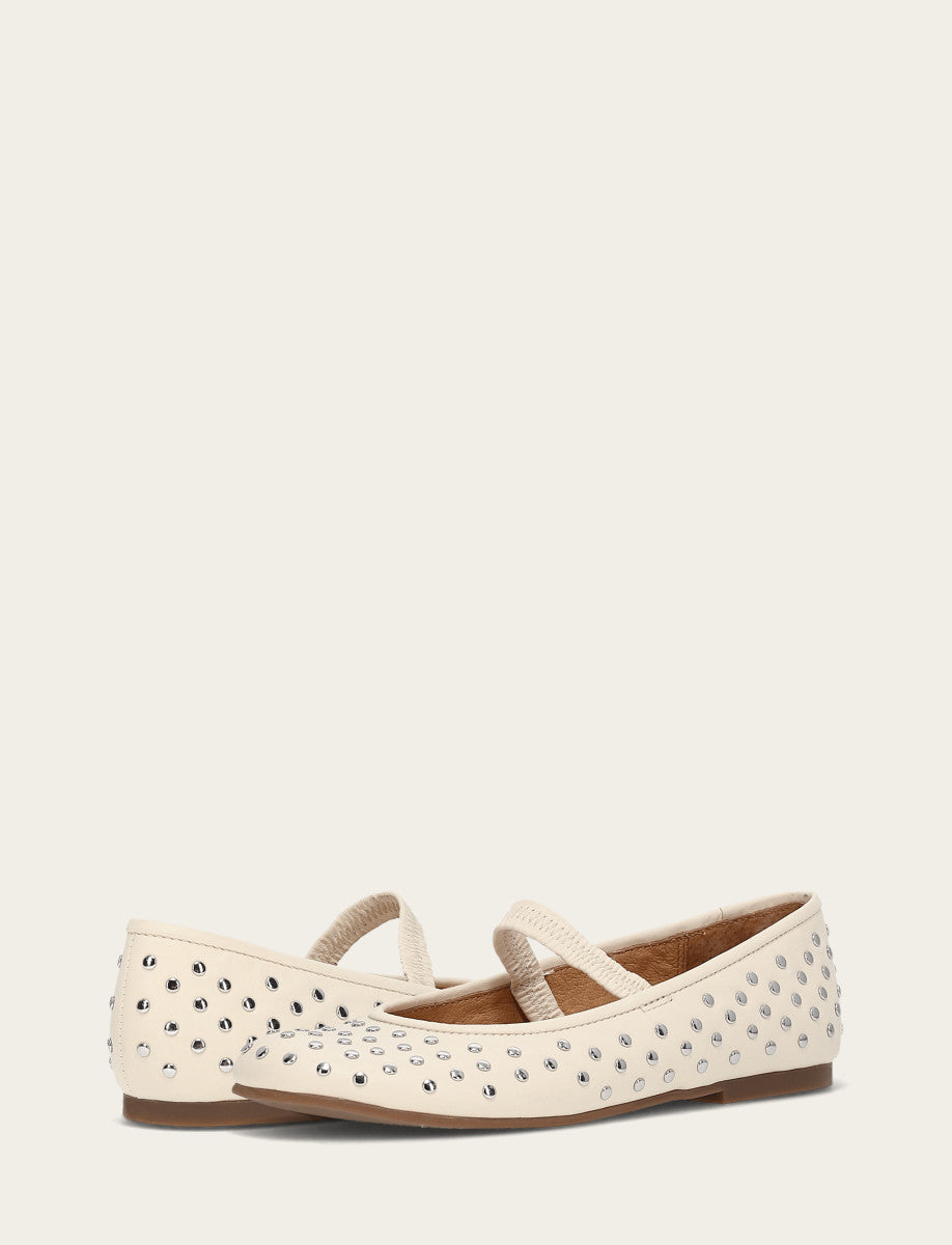 Women's Ecru Emma Studded Mary Jane Shoe Ecru - Frye
