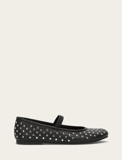 Women's Black Emma Studded Mary Jane Shoe Black - Frye