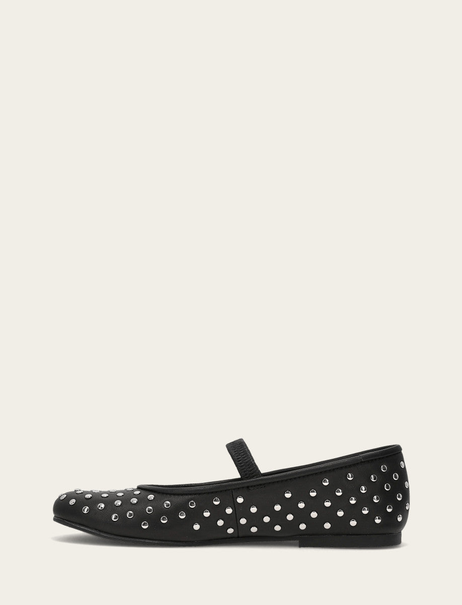 Women's Black Emma Studded Mary Jane Shoe Black - Frye