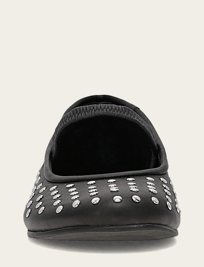 Women's Black Emma Studded Mary Jane Shoe Black - Frye