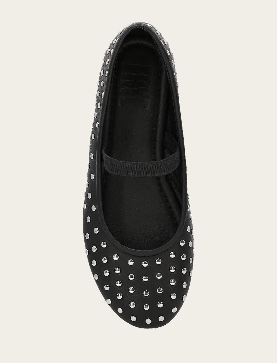 Women's Black Emma Studded Mary Jane Shoe Black - Frye