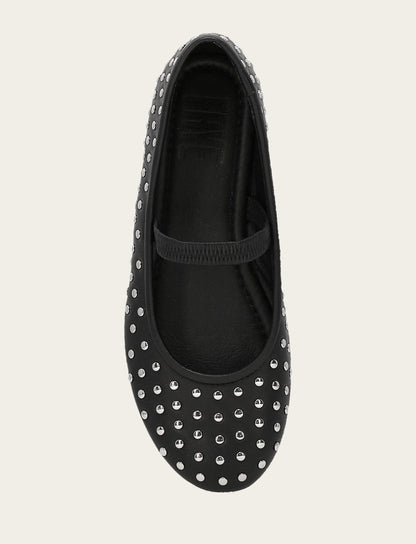 Women's Black Emma Studded Mary Jane Shoe Black - Frye