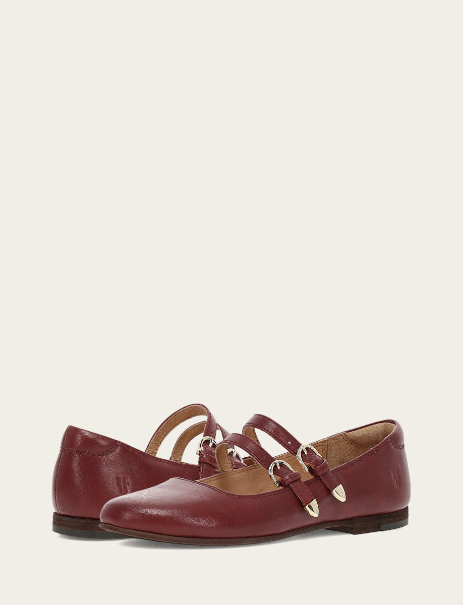 Women's Cranberry Carson Multi Mary Jane Shoe Cranberry - Frye