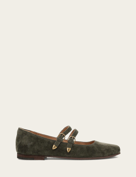 Women's Dark Olive Carson Multi Mary Jane Shoe Dark Olive - Frye