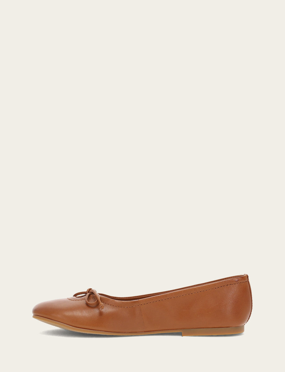 Women's Dark Latte Emma Ballet Flats Dark Latte - Frye