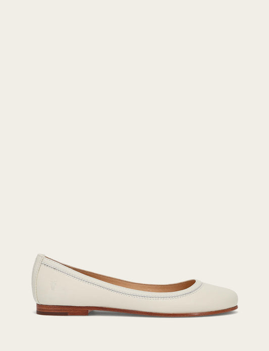 Women's White Carson Ballet Flats White - Frye