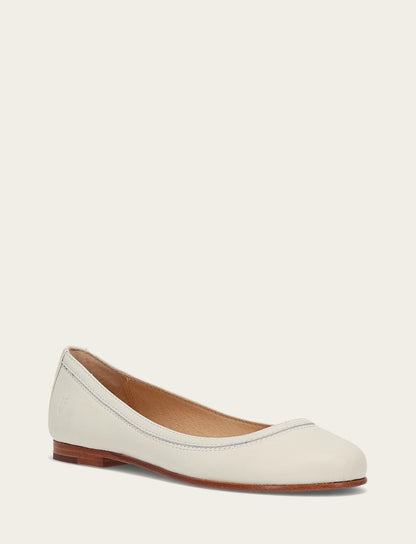 Women's White Carson Ballet Flats White - Frye